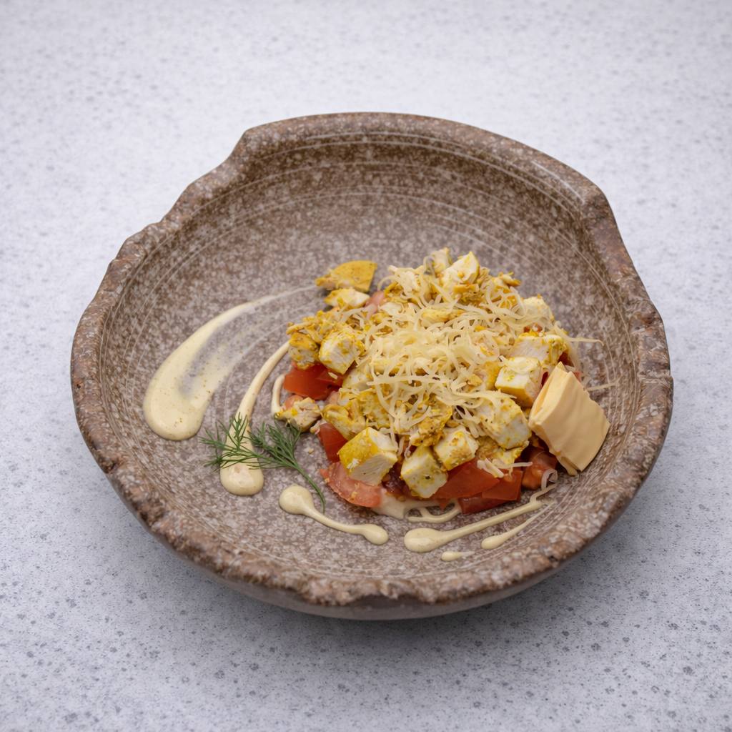 Фото Салат с курицей и грибами