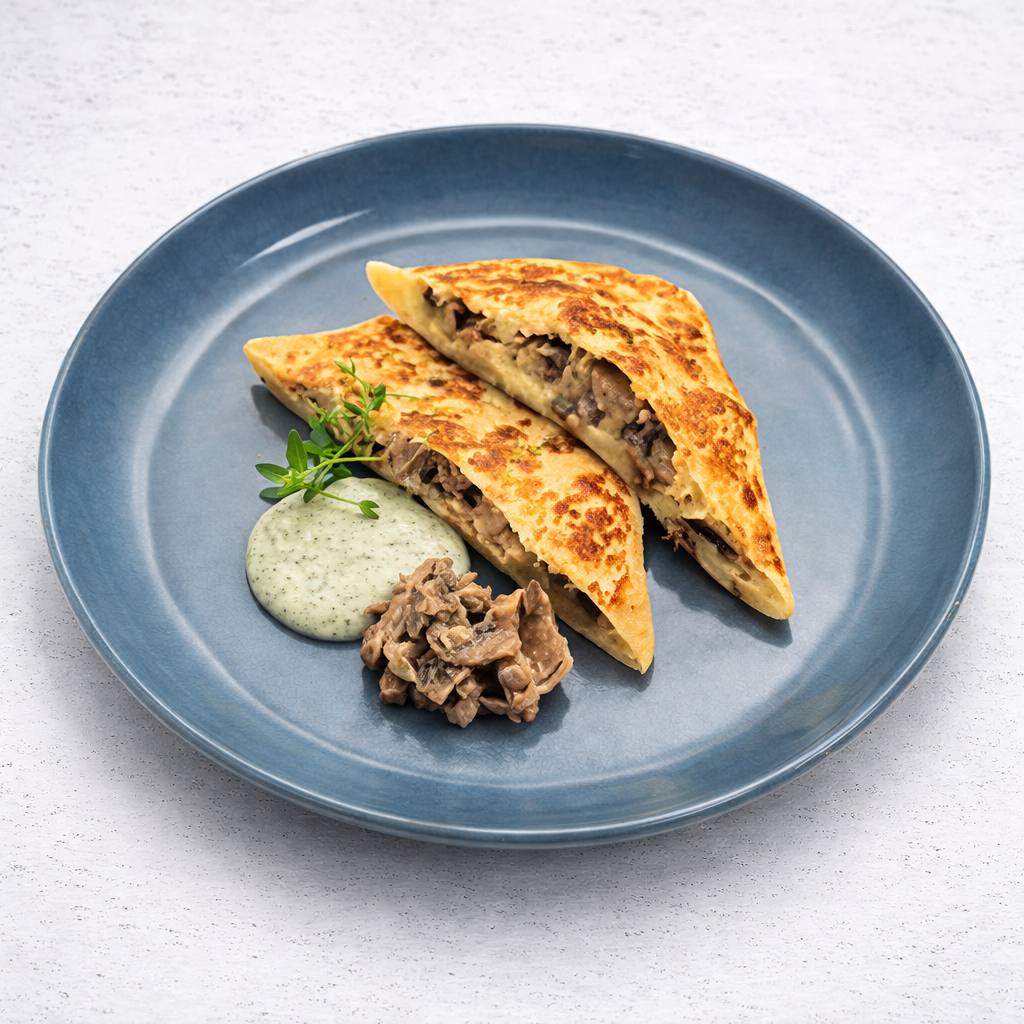 Фото С грибным жульеном и сыром