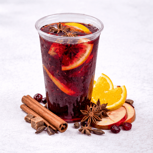 Фото Глинтвейн на основе сока из красного винограда