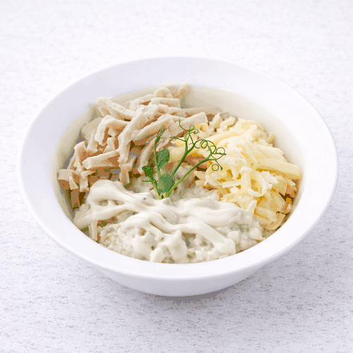 Фото Каша с ветчиной и сыром